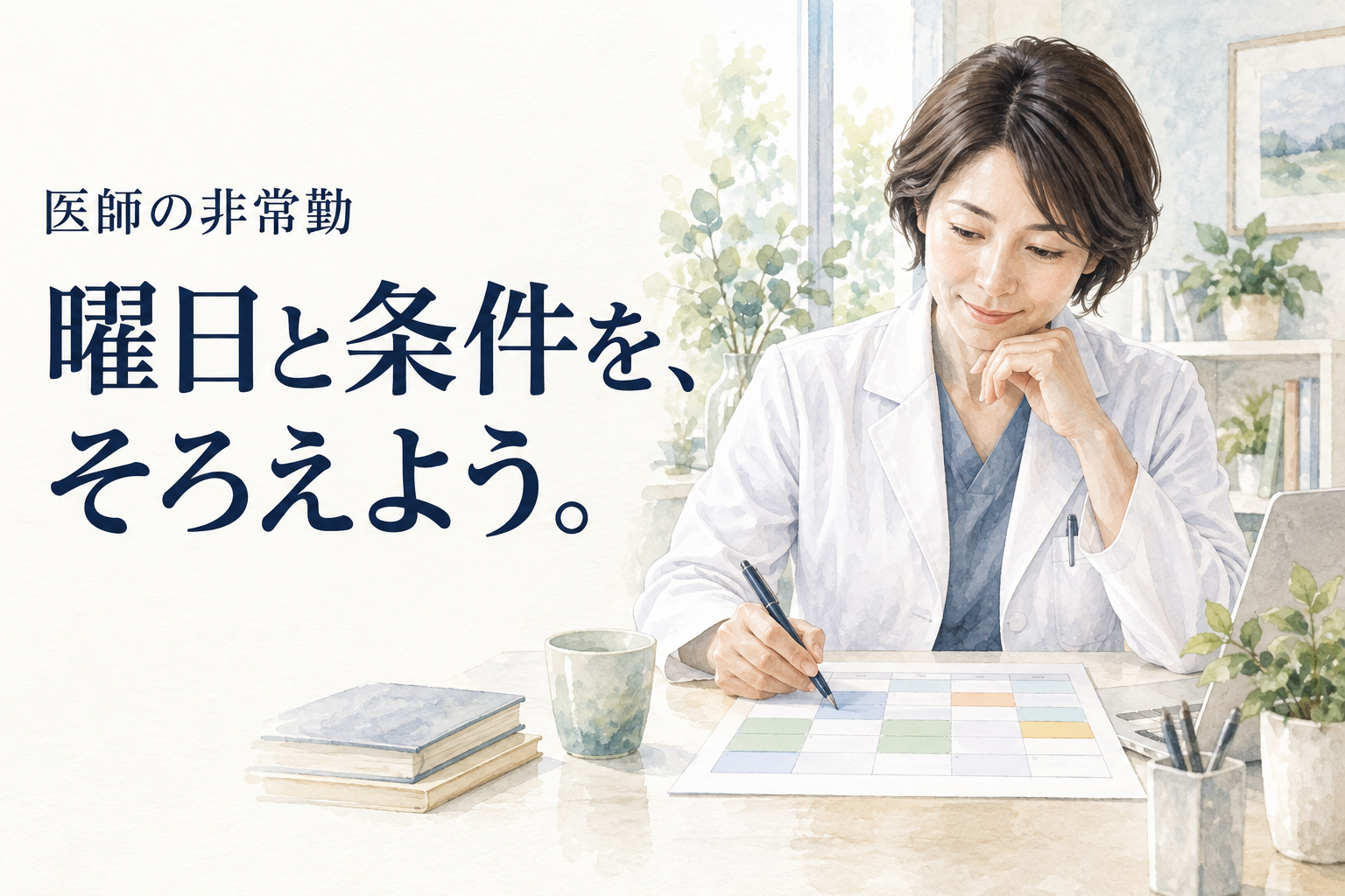 医師 非常勤。医師の定期非常勤を、毎週・隔週の勤務予定、無期・有期契約、休診や欠勤時の連絡、担当患者の引継ぎで比較します。