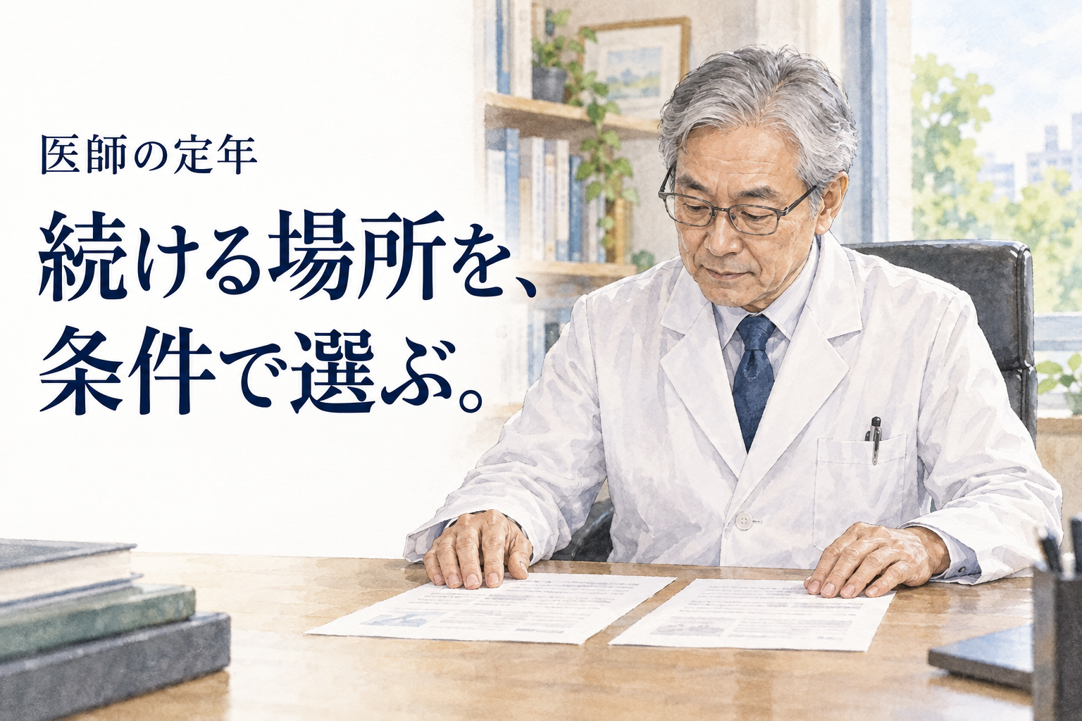 医師 定年。現職の定年日と再雇用の手続を確認し、提示条件を他院への新規応募と分けて整理します。